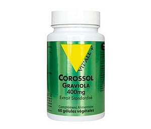 Cápsulas de Corossol graviola 400 mg Vitall+