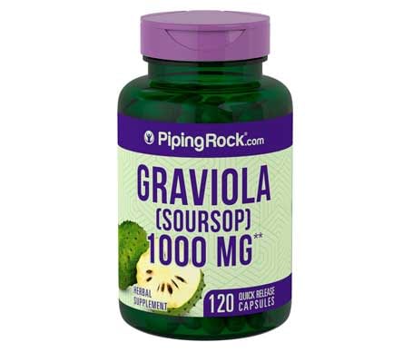 Piping Rock Graviola, 1000 mg, 120 Cápsulas de liberación rápida