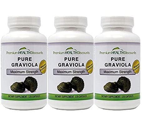 Pure Graviola 120 Cápsulas 1000 mg