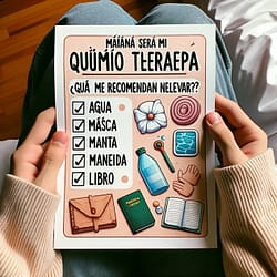 Amanhã faço minha primeira quimioterapia. O que eu levo?